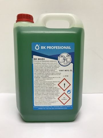 LAVAVAJILLAS HIGIENIZANTE BK WASH 5L. C/4X5L.