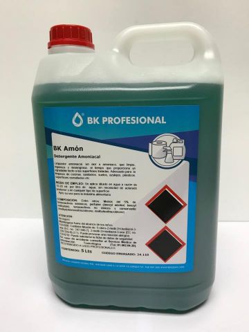 DETERGENTE AMONIACAL BK AMON 5L. C/4X5L. 